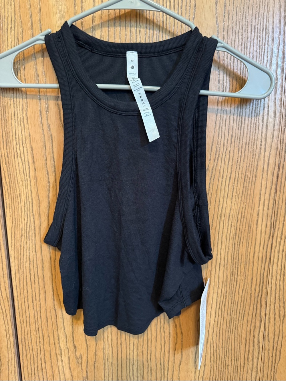 lululemon athletica Hold Tight Cropped Tank Top - Black